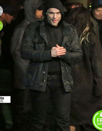 Deadpool Ed Skrein Ajax Black Cotton Jacket