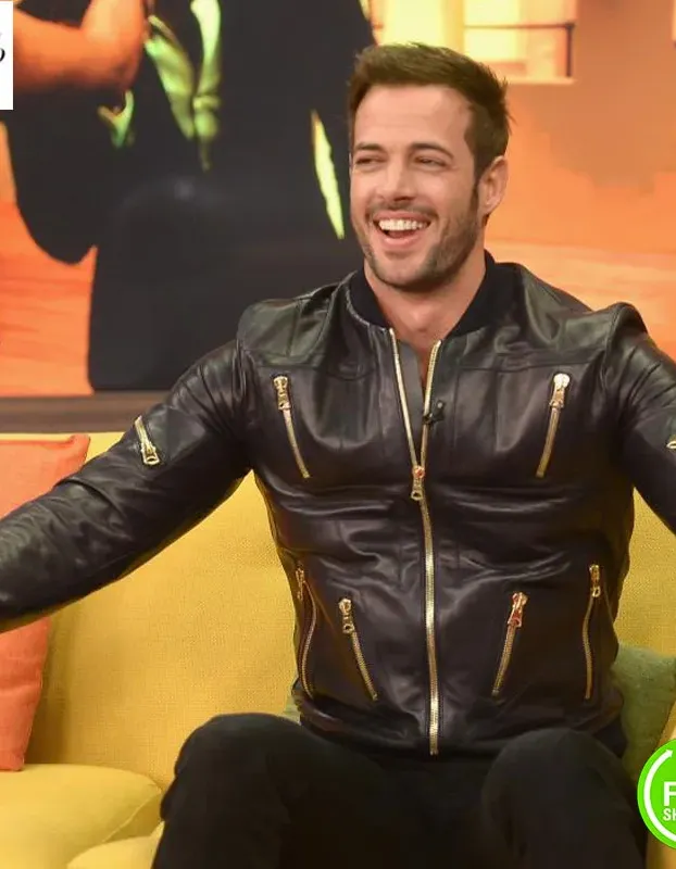 Despierta America William Levy Black Bomber Jacket