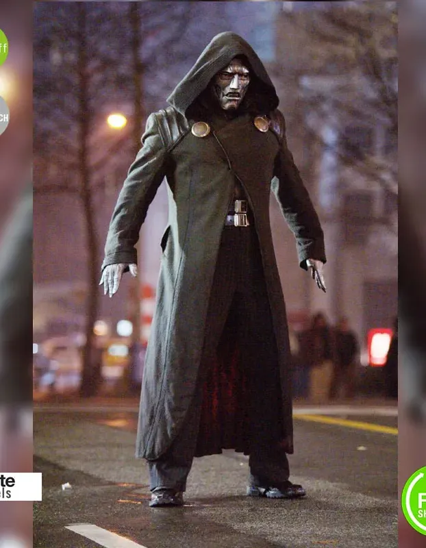 Fantastic Four Doctor Doom Cosplay Costume Trench Coat