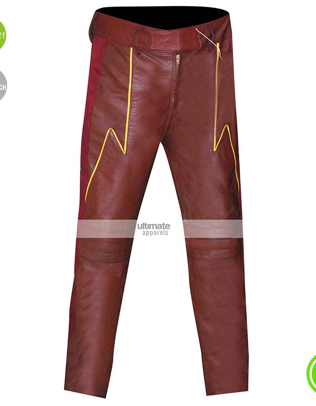 The Flash Barry Allen Slim Costume Leather Pants The Flash Barry Allen Slim Costume Leather Pants