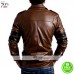 Four Pocket Chocolate Brown Jacket With Stripes