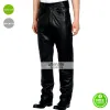 George Michael Black Men Leather Pants George Michael Black Men Leather Pants