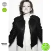 Georgie Henley Stylish Black/Brown Bomber Jacket Georgie Henley Stylish Black/Brown Bomber Jacket