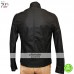 H Racer Cross Zip Pocket Slim Fit Biker Jacket