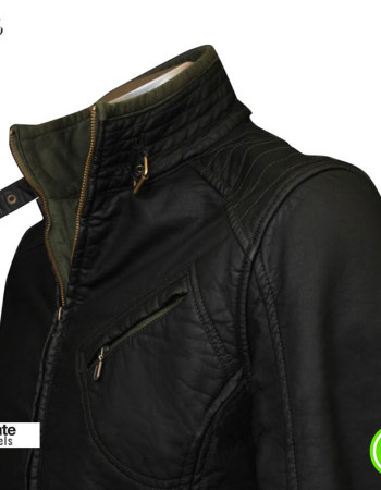H Racer Cross Zip Pocket Slim Fit Biker Jacket H Racer Cross Zip Pocket Slim Fit Biker Jacket
