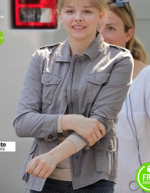 Kick-Ass 2 Chloe Grace Moretz (Hit Girl) Cotton Grey Jacket