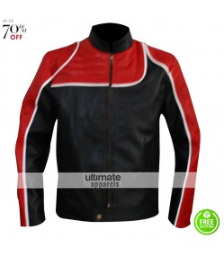Max Payne Jack Lupino Red And Black Leather Jacket
