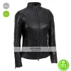 LaMarque Quilted Women Black Leather Biker Jacket LaMarque Quilted Women Black Leather Biker Jacket