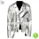 New Men Silver Shiny leather Jacket