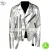 Silver Leather Jackets & Apparels