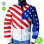 New Vanilla Ice American Flag Jacket