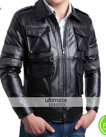 Resident Evil Faux Black Leather Jacket