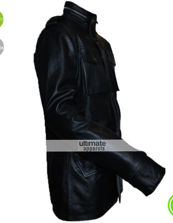 Shameless Justin Chatwin Black Leather Jacket For Sale