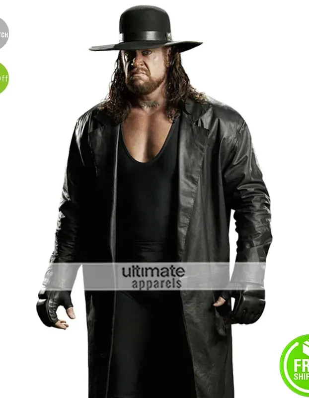 Undertaker WWE Replica Trench Leather Costume Coat Undertaker WWE Replica Trench Leather Costume Coat