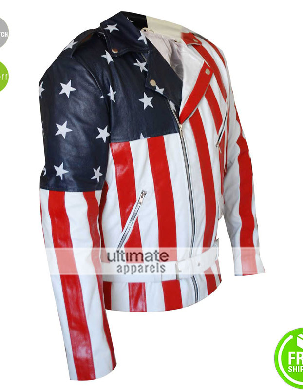 New Vanilla Ice American Flag Jacket New Vanilla Ice American Flag Jacket