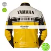 Yamaha Vintage Yellow & Blue Motorcycle Leather Jacket Yamaha Vintage Yellow & Blue Motorcycle Leather Jacket