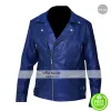 30 Seconds to Mars Jared Leto Blue Leather Jacket 30 Seconds to Mars Jared Leto Blue Leather Jacket