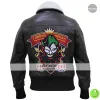 Bombshell Harley Quinn Bomber Fur Leather Jacket