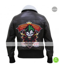 Bombshell Harley Quinn Bomber Fur Leather Jacket
