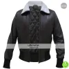 Bombshell Harley Quinn Bomber Fur Leather Jacket