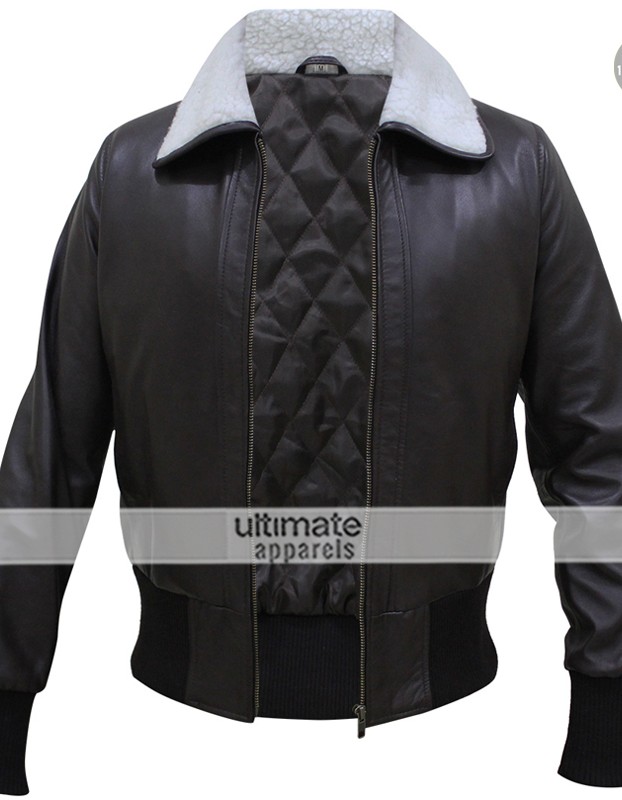 Bombshell Harley Quinn Bomber Fur Leather Jacket Bombshell Harley Quinn Bomber Fur Leather Jacket