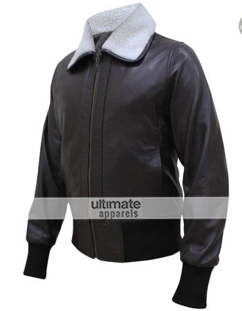 Bombshell Harley Quinn Bomber Fur Leather Jacket Bombshell Harley Quinn Bomber Fur Leather Jacket