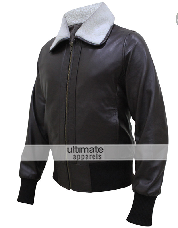 Bombshell Harley Quinn Bomber Fur Leather Jacket Bombshell Harley Quinn Bomber Fur Leather Jacket