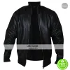 David Beckham Black Bomber Leather Jacket David Beckham Black Bomber Leather Jacket