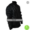 David Beckham Black Bomber Leather Jacket David Beckham Black Bomber Leather Jacket