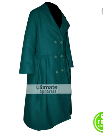 The Age of Adaline Blake Lively Wool Green Trench Coat The Age of Adaline Blake Lively Wool Green Trench Coat