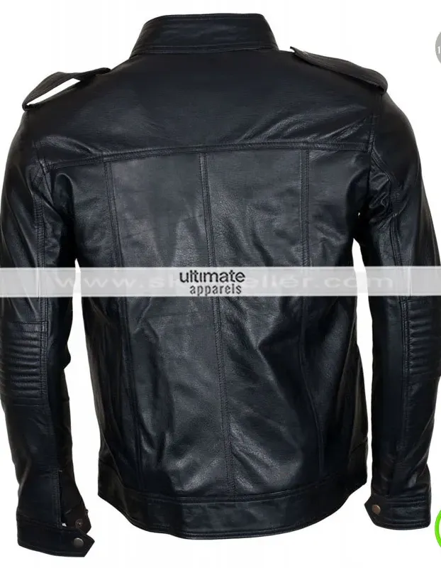 AJ Styles WWE Black Hooded Leather Jacket AJ Styles WWE Black Hooded Leather Jacket