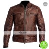Cafe Racer 2016 Biker Brown Leather Jacket