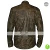 Distressed Wax Men's Vintage Cafe Racer Biker Jacket