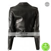 Mariah Carey Black Biker Style Leather Jacket