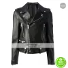 Mariah Carey Black Biker Style Leather Jacket Mariah Carey Black Biker Style Leather Jacket