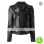 Mariah Carey Black Biker Style Leather Jacket