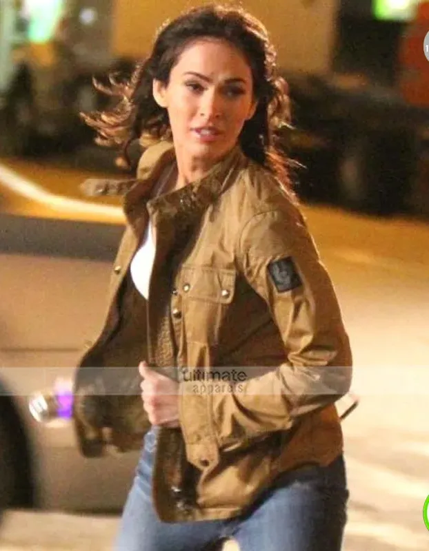 TMNT Megan Fox Ninja Turtles 2 Brown Jacket TMNT Megan Fox Ninja Turtles 2 Brown Jacket