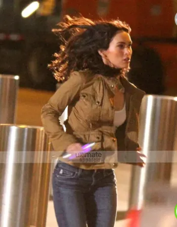 TMNT Megan Fox Ninja Turtles 2 Brown Jacket