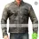 Antique Men's Hooligan Distressed Retro Leather Jacket