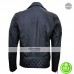 Prestige Homme MR18 Black Biker Quilted Jacket