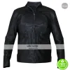 Punisher Black Skull Cosplay Biker Leather Jacket Punisher Black Skull Cosplay Biker Leather Jacket