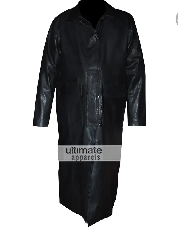 Sting Returns 2015 WWE Long Black Leather Coat Sting Returns 2015 WWE Long Black Leather Coat