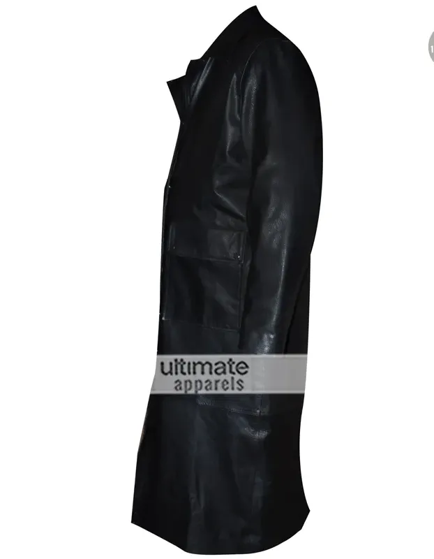 Sting Returns 2015 WWE Long Black Leather Coat Sting Returns 2015 WWE Long Black Leather Coat