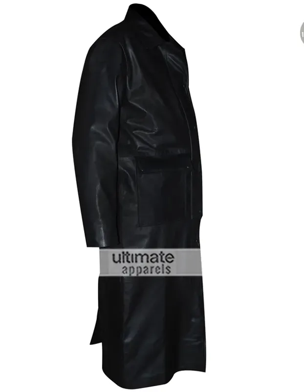 Sting Returns 2015 WWE Long Black Leather Coat Sting Returns 2015 WWE Long Black Leather Coat