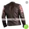 UK Flag Vintage Mens Motorcycle Cafe Racer Jacket UK Flag Vintage Mens Motorcycle Cafe Racer Jacket