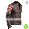 UK Flag Vintage Mens Motorcycle Cafe Racer Jacket