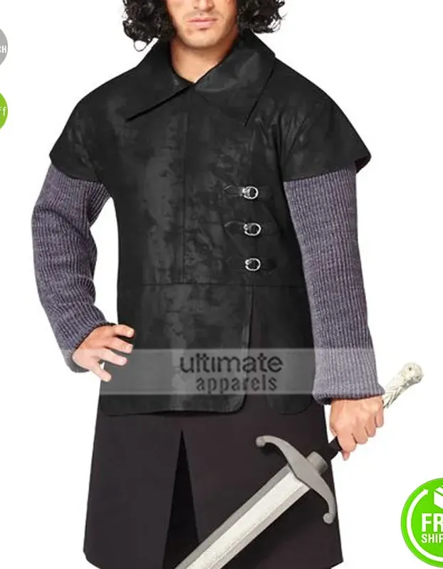 Jon Snow Game of Thrones Vest & Fur Costume