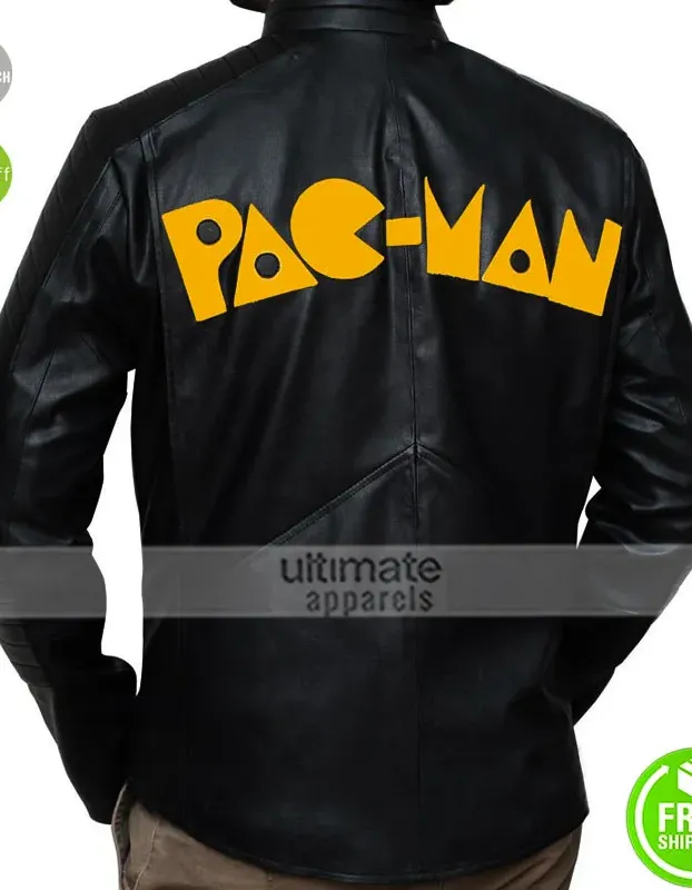Pac-Man Game Leather Jacket For Men/Women Pac-Man Game Leather Jacket For Men/Women