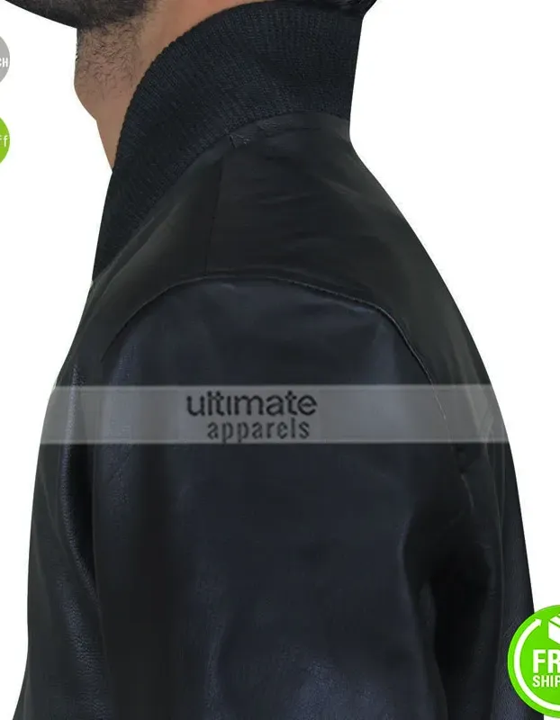 Point Break Edgar Ramirez (Bodhi) Black Bomber Jacket Point Break Edgar Ramirez (Bodhi) Black Bomber Jacket