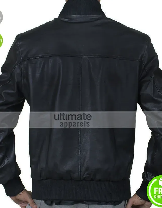 Point Break Edgar Ramirez (Bodhi) Black Bomber Jacket Point Break Edgar Ramirez (Bodhi) Black Bomber Jacket